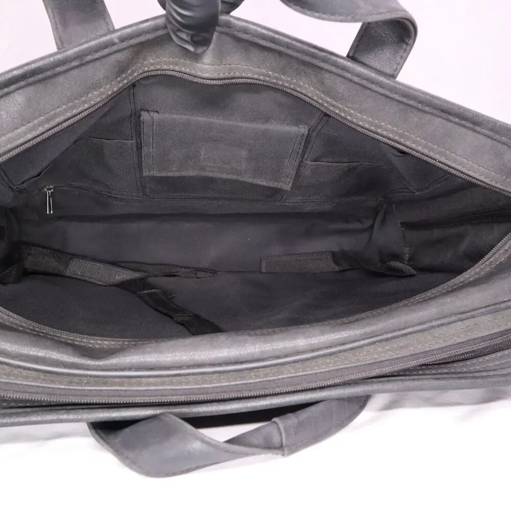 Laptop Bag Case with Handles Removable Shoulder Strap Black Leeds